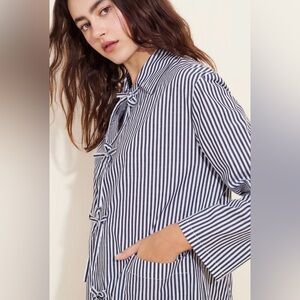 Sleeper Poplin Striped Shirt XL